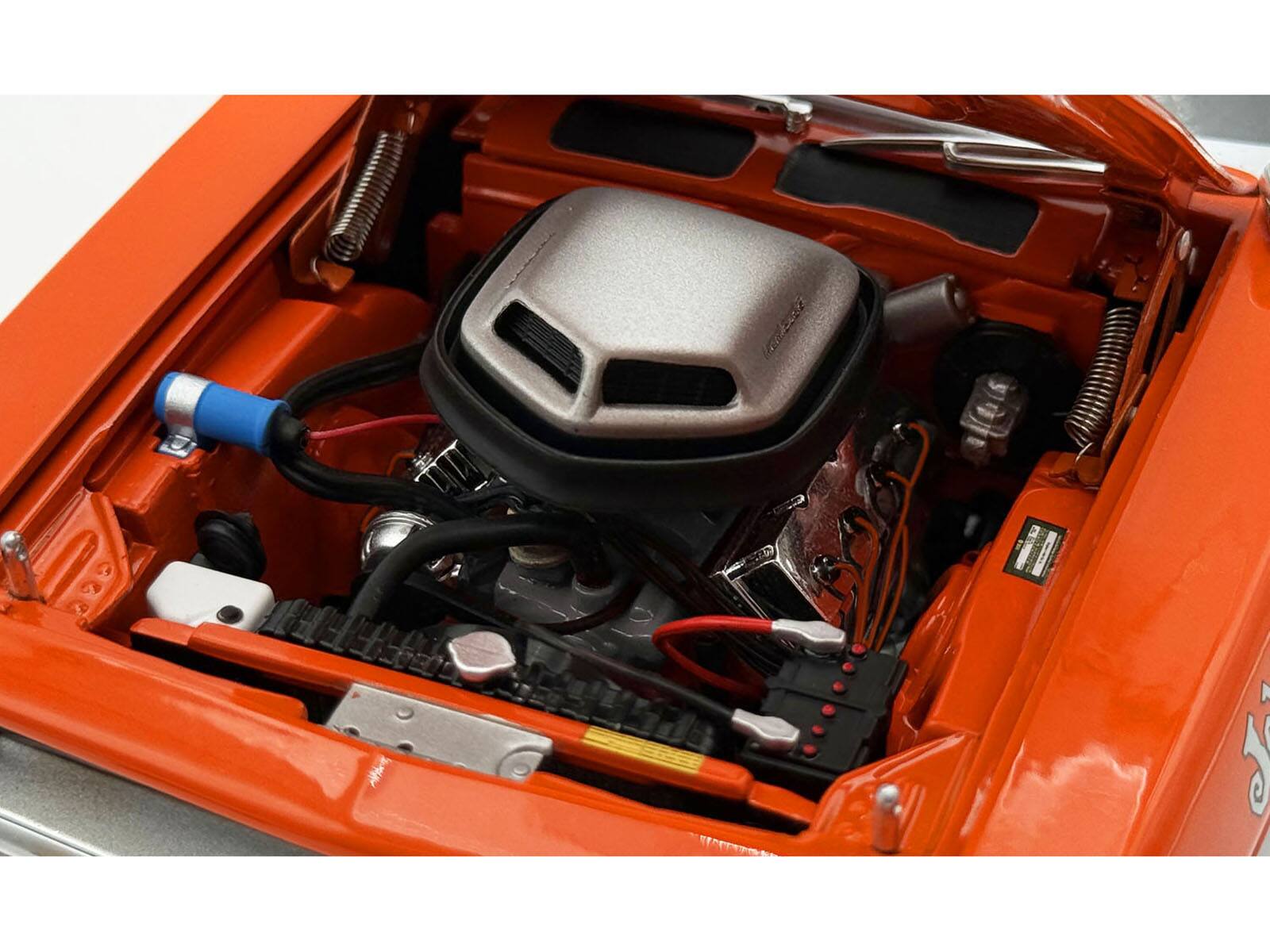 Alt View 1. ACME - 1970 Plymouth HEMI Cuda Vitamin C Orange with Black Vinyl Top Limited Edition to 444 pieces 1/18 Model Car by ACME.