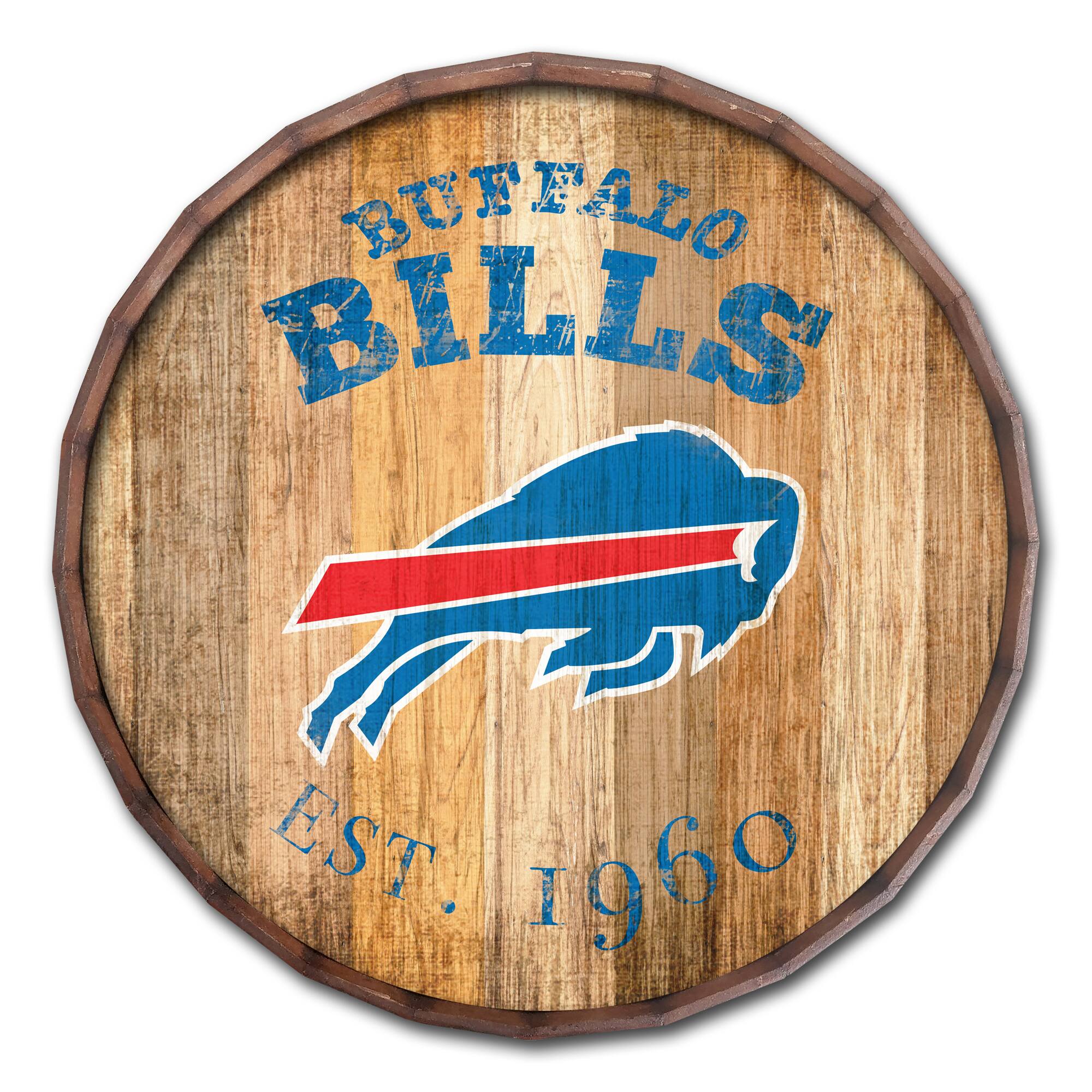 Buffalo Bills 24'' Established Date Barrel Top