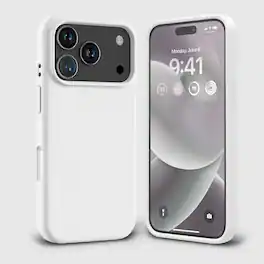 Entronix - Case for iPhone 18 Pro Max/17 Pro Max - Soft-Touch Silicone - White