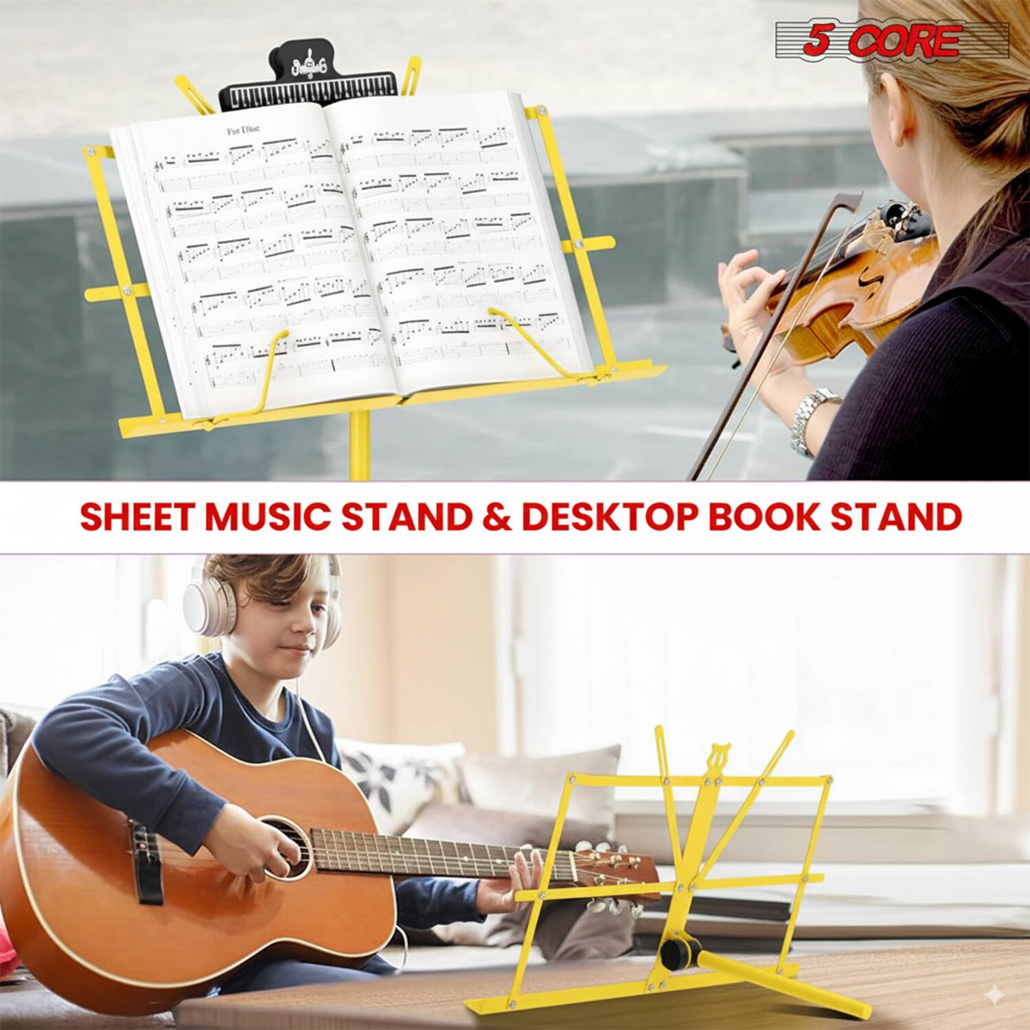 5 CORE

SHEET MUSIC STAND & DESKTOP BOOK STAND