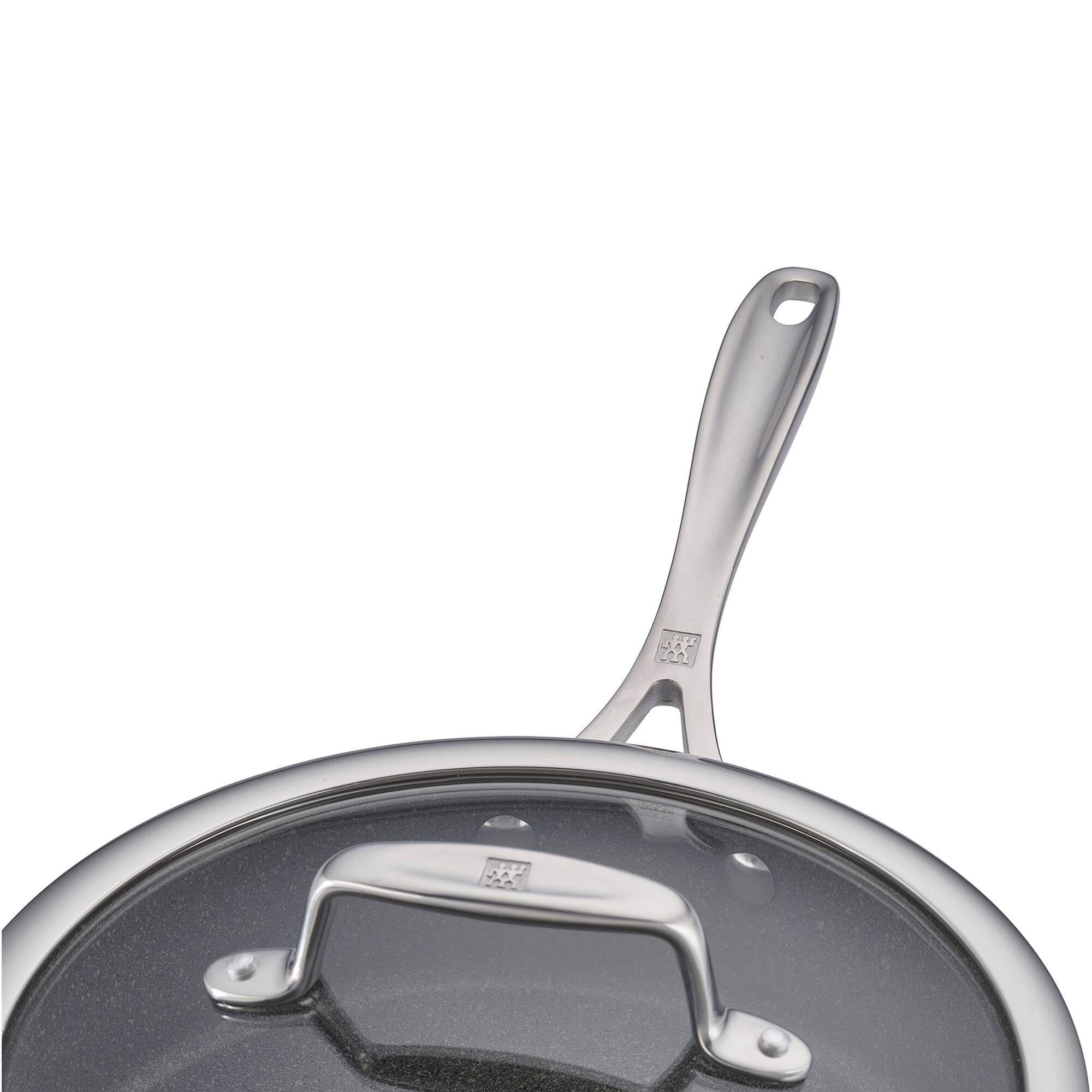 Alt View 5. ZWILLING - ZWILLING Vitale 3-qt Aluminum Nonstick Saute Pan with Lid - Gray.