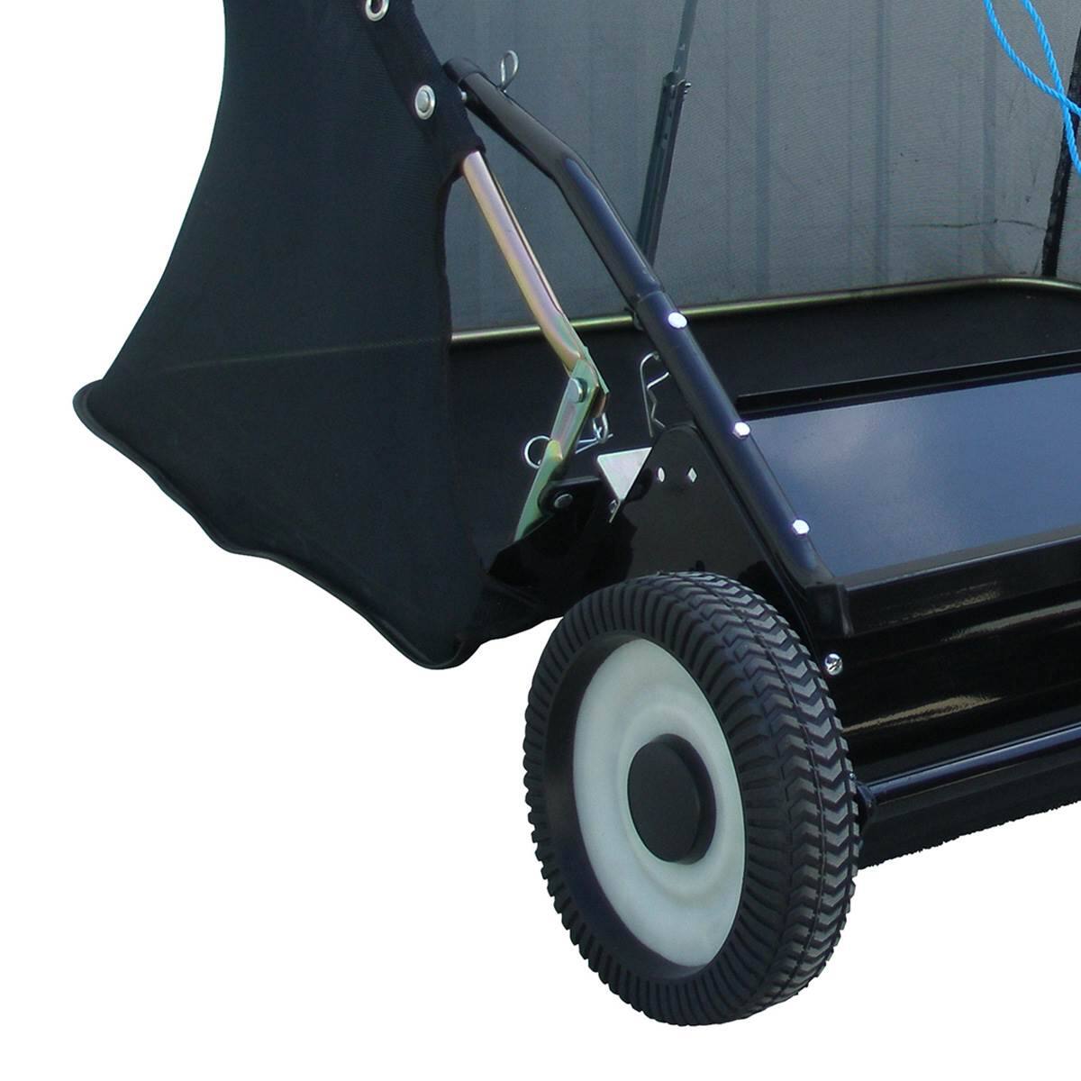 Alt View 8. Yard Tuff - Yard Tuff 42" Quick Assembly Tow Style Lawn Sweeper for Debris, Leaves, & More - Black.