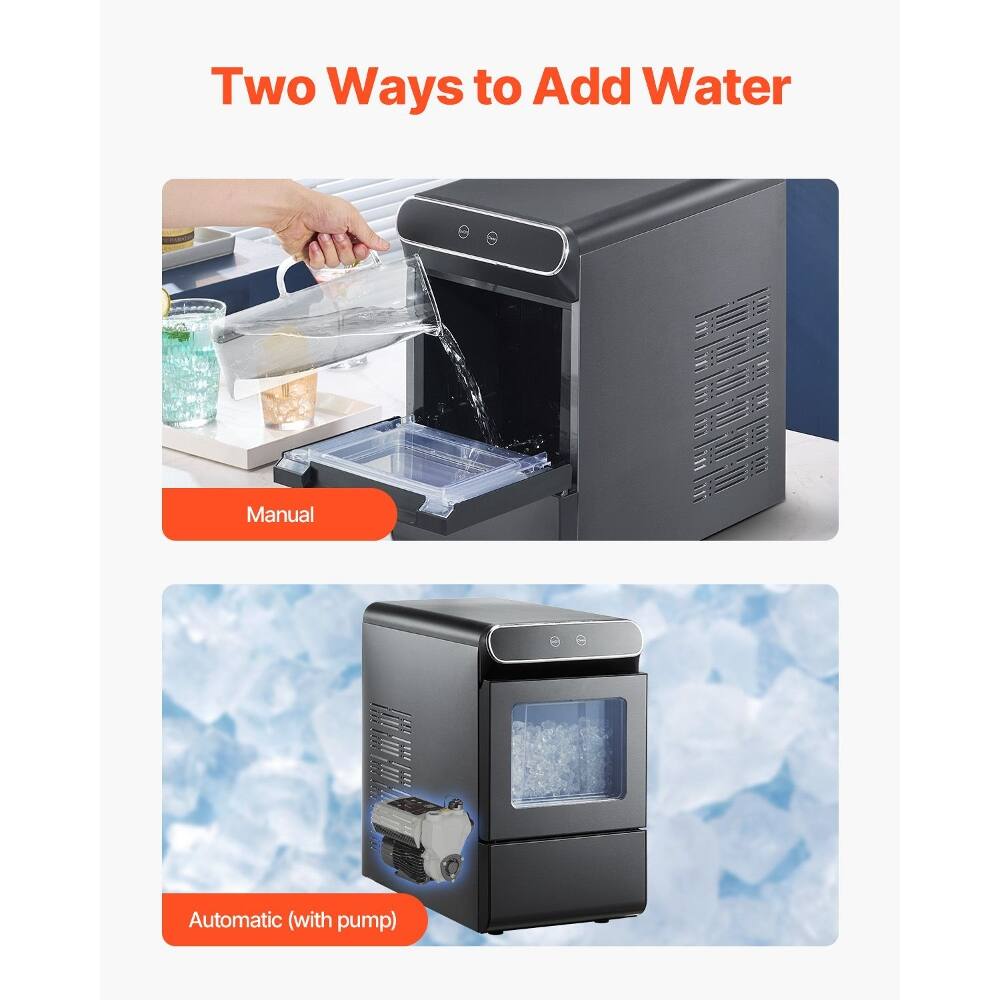 Two Ways to Add Water

Manual

Automatic (with pump)