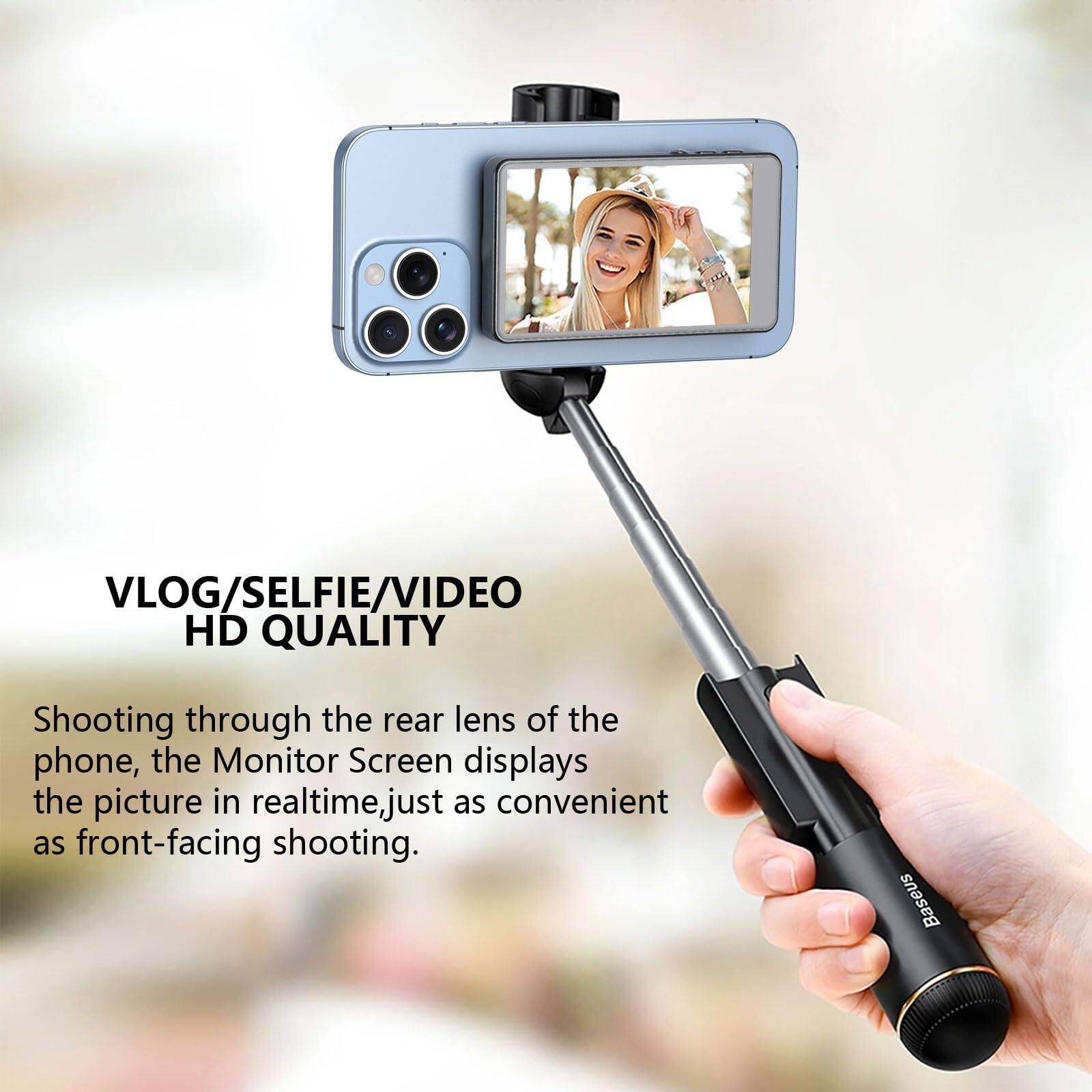 VLOG/SELFIE/VIDEO HD QUALITY

Shooting through the rear lens of the phone, the Monitor Screen displays the picture in realtime, just as convenient as front-facing shooting.