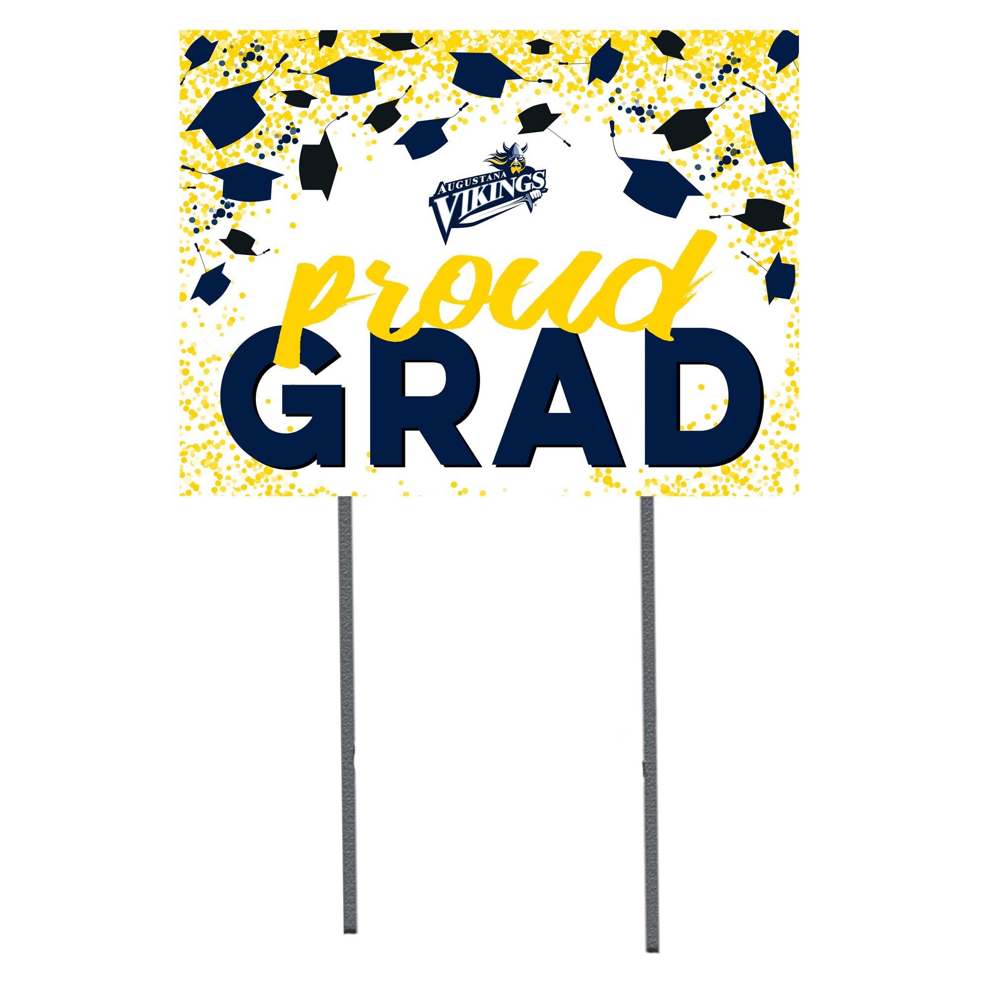 Augustana Vikings 18" x 24" Proud Grad Yard Sign