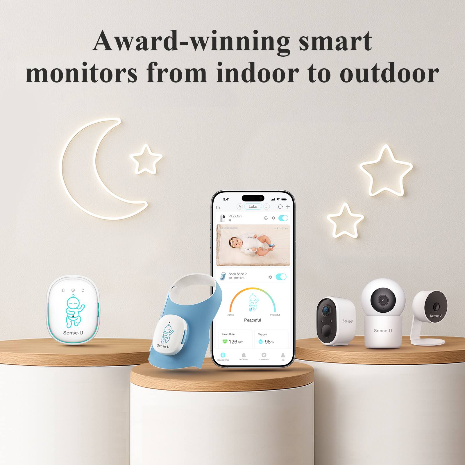 Award-winning smart monitors from indoor to outdoor

Sense-U

Peaceful

126

98%