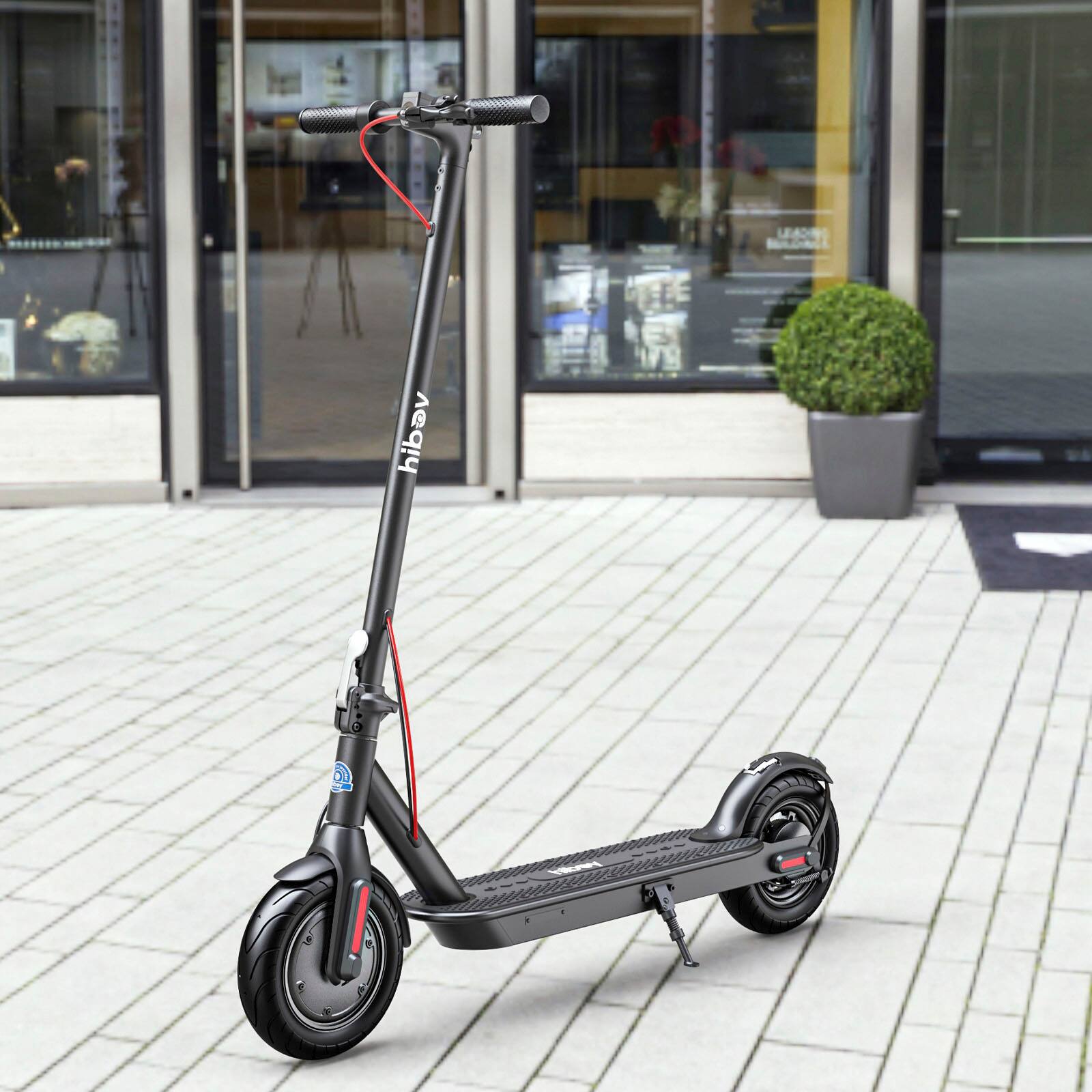 Alt View 14. HiBoy - Hiboy S2 SE Electric Scooter, 300W Motor, 10" Tires, 19 Mph Max Speed&17 Miles Range, Foldable Commuter Electric Scooter - Black.