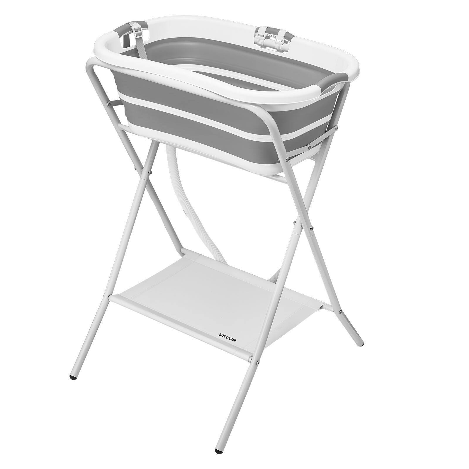 Alt View 5. VEVOR - Dog Bathtub, Elevated Dog Bath Tub, 2 in 1 Collapsible Pet Bathing Grooming Wash Station, Portable Foldable Space-saving.