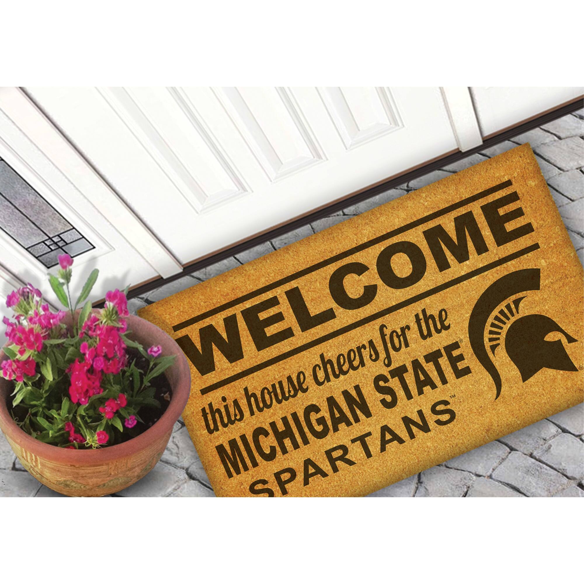 WELCOME  
this house cheers for the  
MICHIGAN STATE  
SPARTANS