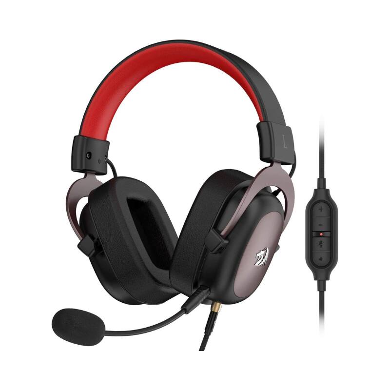 Front. REDRAGON - H510 Zeus Wired Gaming Headset - 7.1 Surround Sound - Memory Foam Ear Pads - 53MM Drivers - Detachable Micropho.