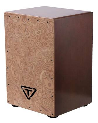 Front. Tycoon Percussion - Cajon Stand, Height Adjustable, Double-Braced Legs with Rubber Feet for Stability, Fits Standard Cajons.
