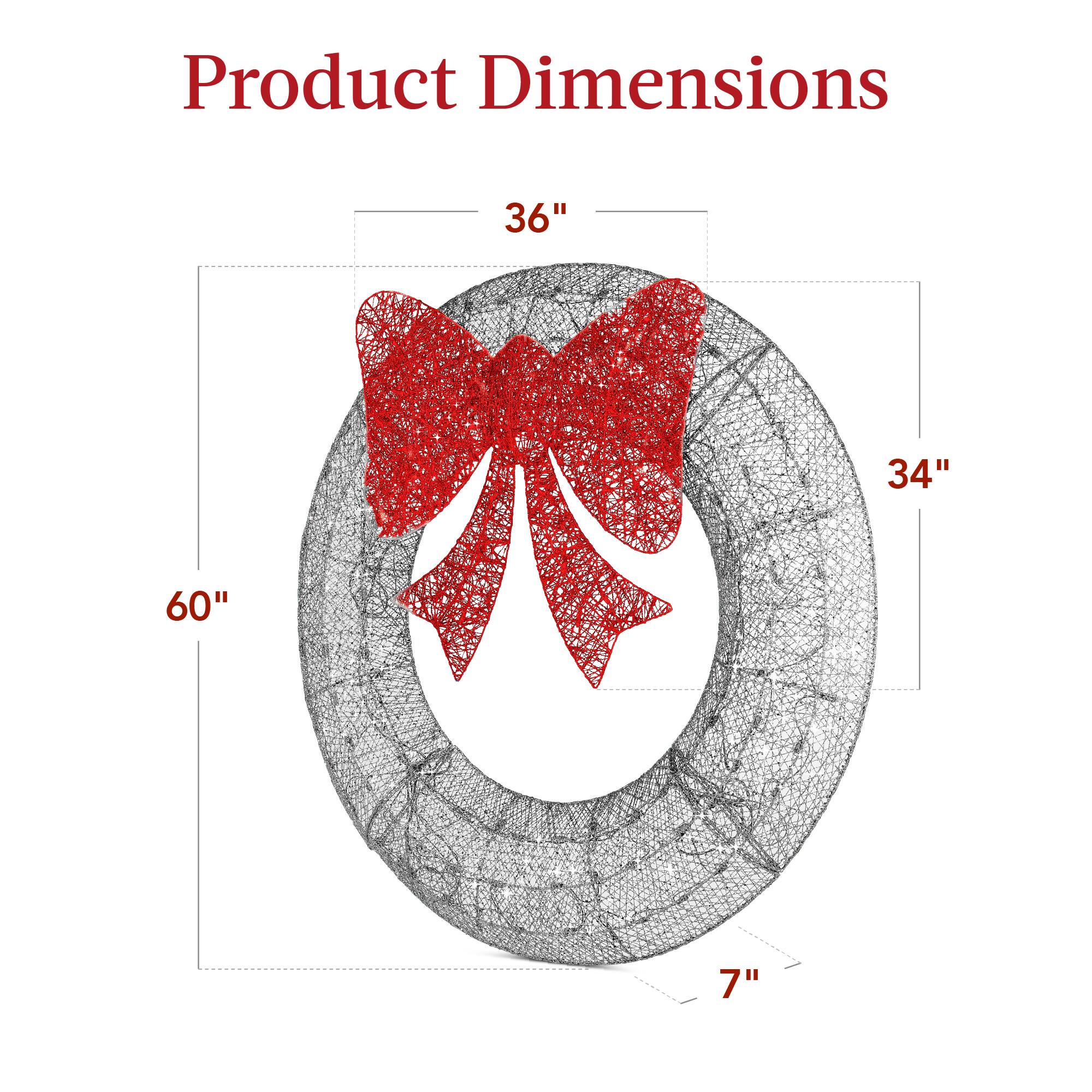 Product Dimensions

- 36"
- 34"
- 60"
- 7"