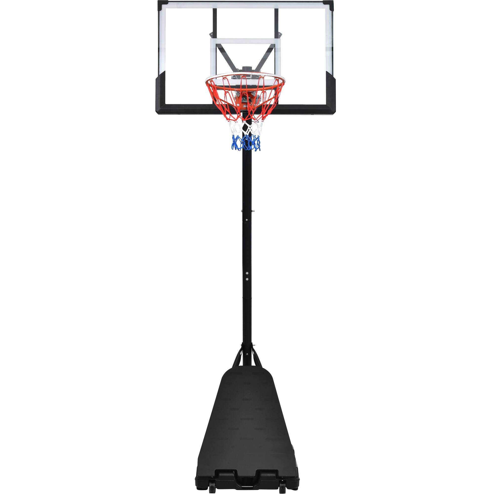 Alt View 7. ELEMENT ACE - Adjustable Height Basketball Hoop System 8-10ft for Youth & Adults with LED Lights - Black.