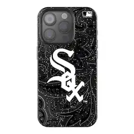 Keyscaper - MLB - Chicago White Sox Paisley Bling iPhone Case - 15 - Black