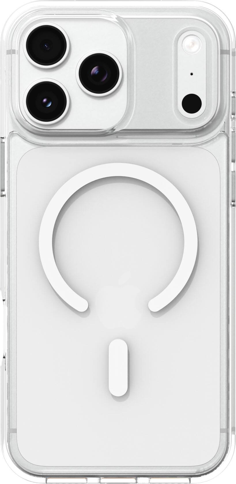 Angle. ZAGG - Crystal Palace Lite Snap Ultra-slim MagSafe-compatible for Apple iPhone 17 Pro Max - Clear.