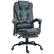Front. Vinsetto - 7-Point Vibrating Massage Office Chair, High Back Computer Chair with Lumbar Support, Footrest, Reclining Back - Blue.