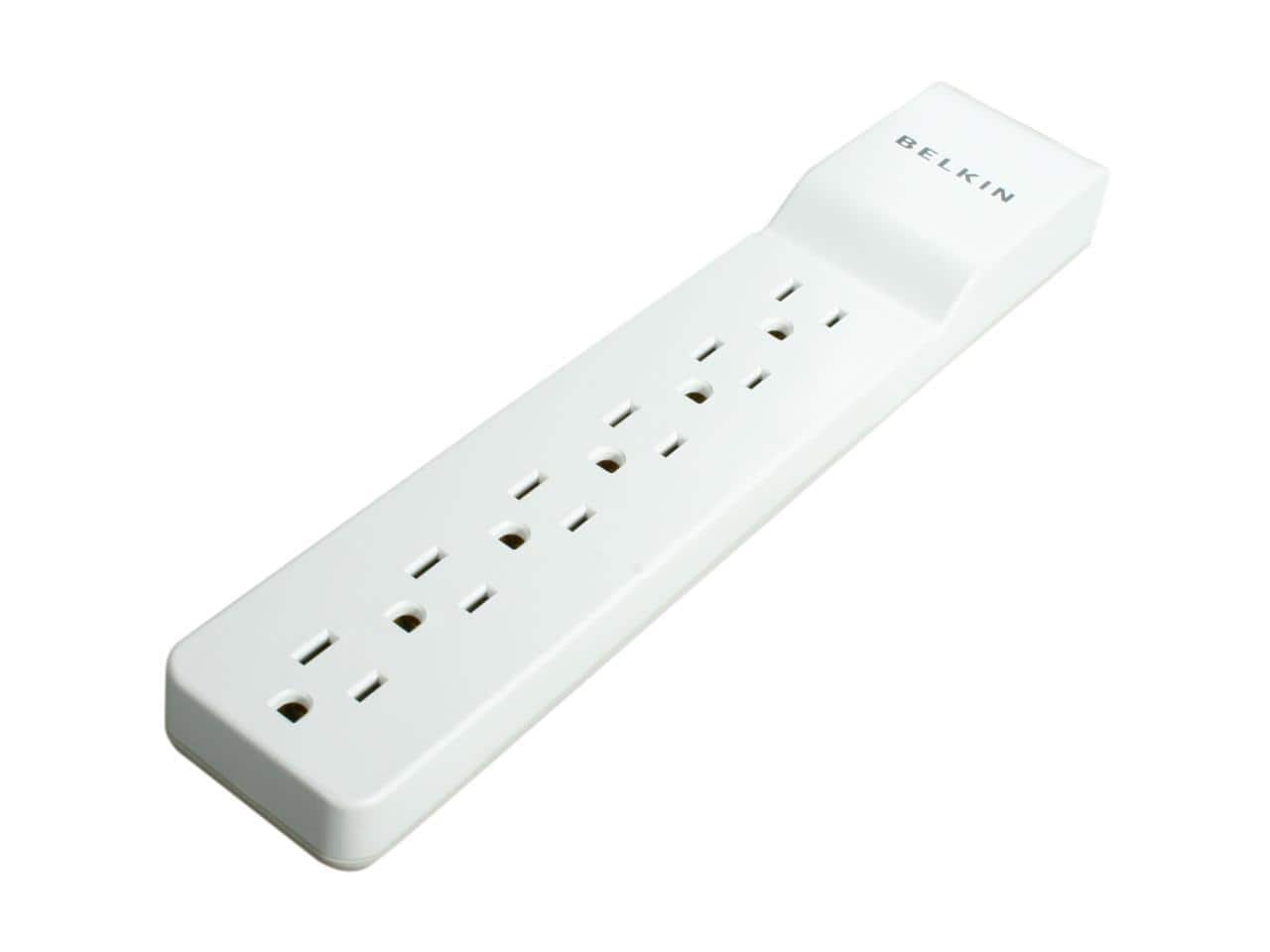 Belkin - BE106000-2.5 2.5 feet 6 Outlets 555 joule Home/Office Surge Protector - Black