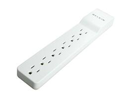 Belkin - BE106000-2.5 2.5 feet 6 Outlets 555 joule Home/Office Surge Protector - Black