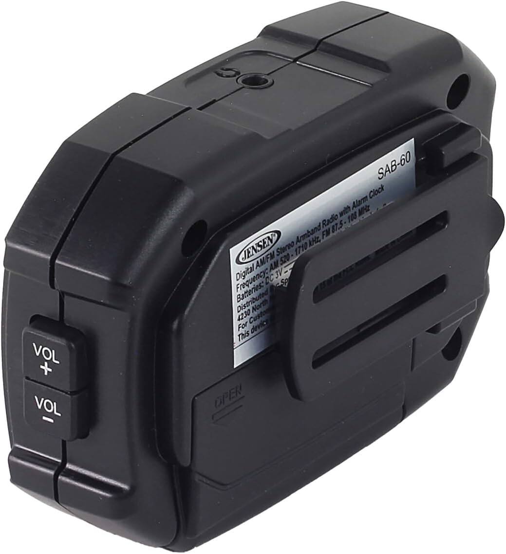 VOL + VOL SAB-60 Digital Armband Radio with Alarm Clock AM/FM Stereo 87.5-108 MHz, 520-1710 kHz Frequency: DC 3V Distributed 4230 For Custom Device This OPER