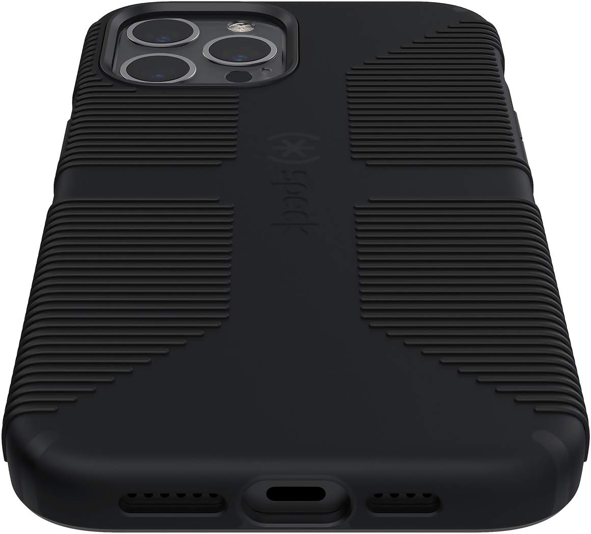 Alt View 1. Speck - Speck - CandyShell Pro Grip Case For Apple iPhone 12 pro max - Black/Black - Black.