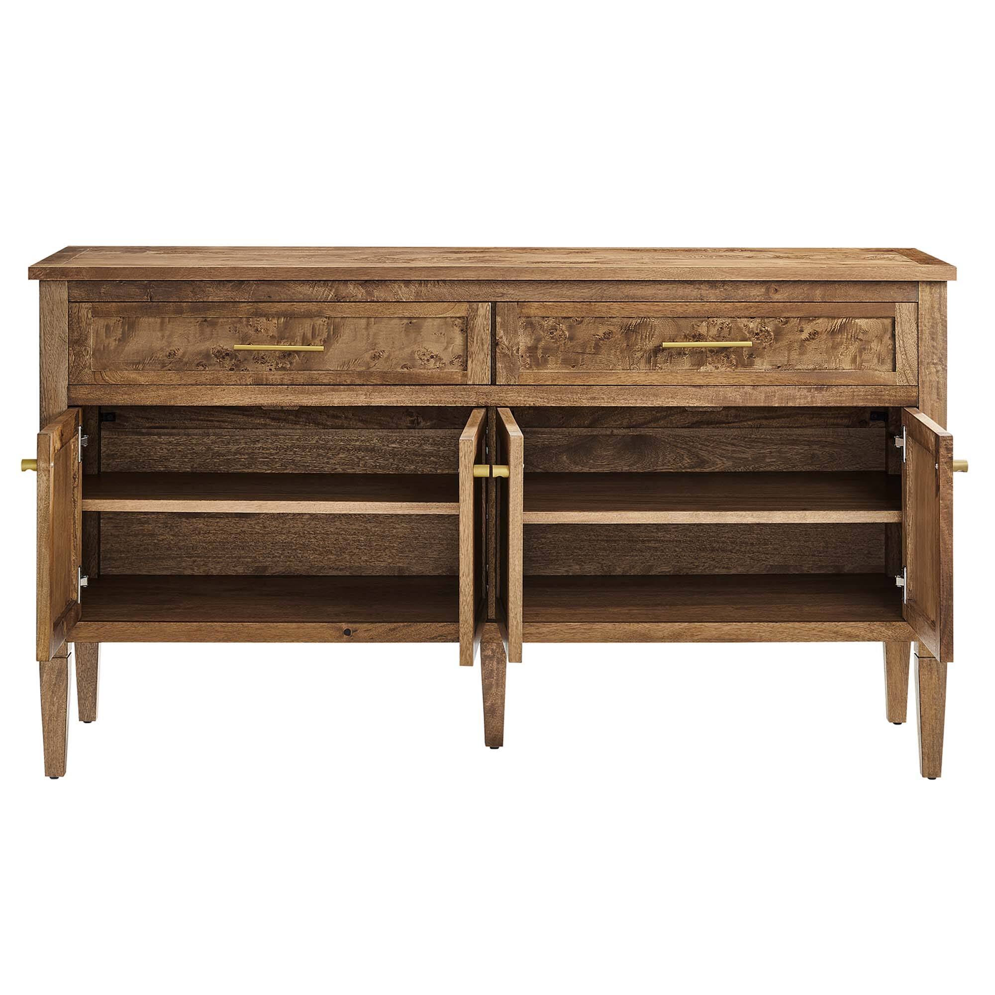 Alt View 5. Modway - Elysian 62" Wood Sideboard by Modway - Brown.