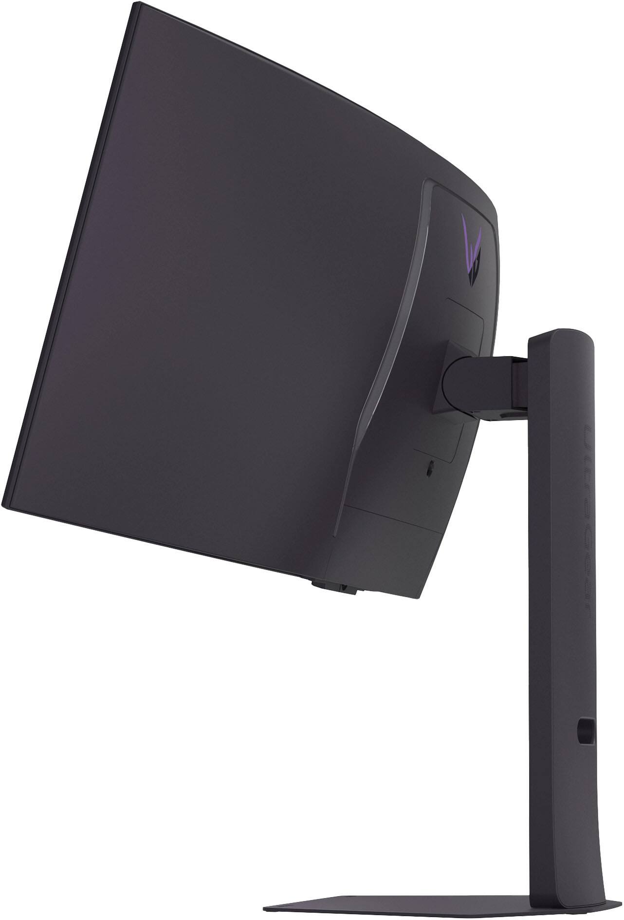 Alt View 12. LG - UltraGear 34" OLED Curved WQHD 240Hz 0.03ms AMD FreeSync Premium Pro Gaming Monitor with HDR (DisplayPort, HDMI, USB-C) - Black.