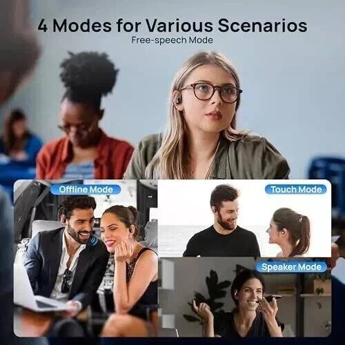 4 Modes for Various Scenarios

- Free-speech Mode
- Offline Mode
- Touch Mode
- Speaker Mode
