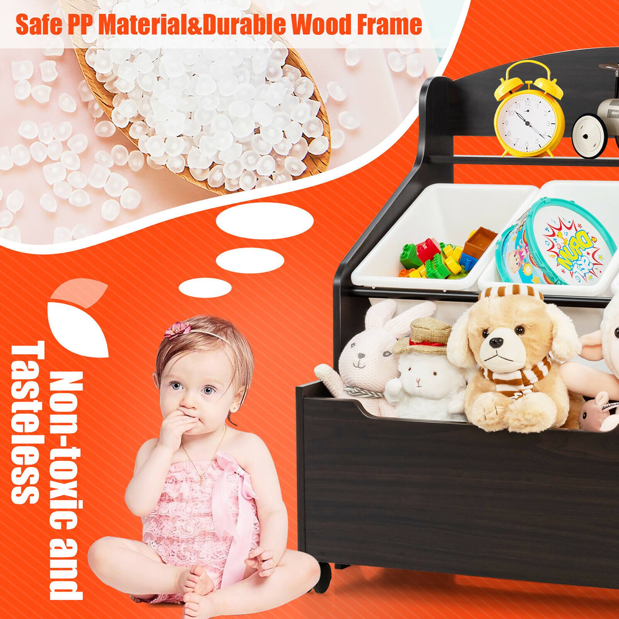 Safe PP Material & Durable Wood Frame  
Tasteless & Non-toxic