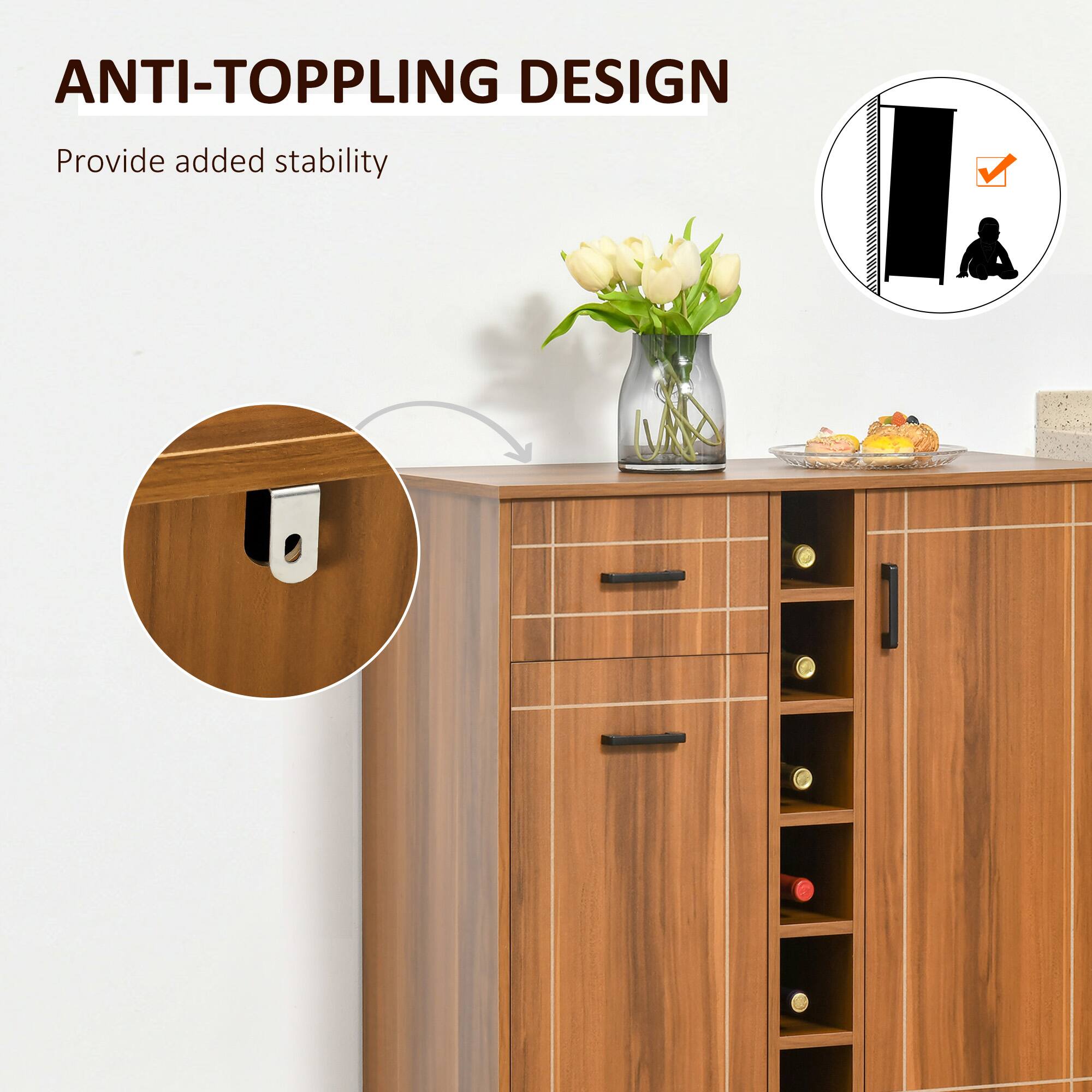 ANTI-TOPPLING DESIGN
Provide added stability