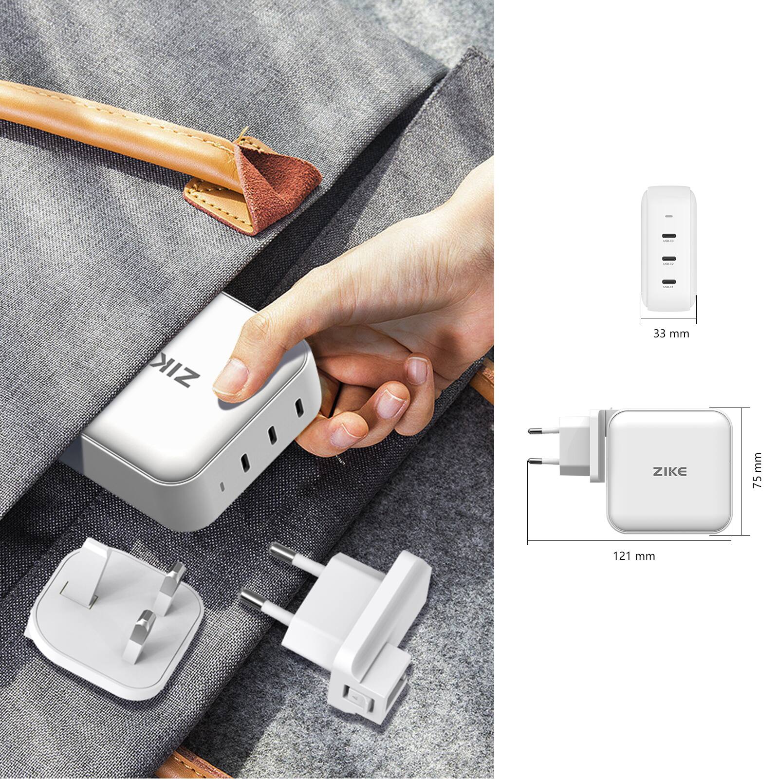 ZIKE 33 mm  
ZIKE 75 mm  
121 mm