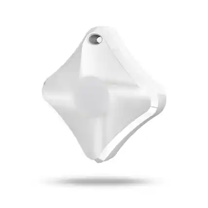 Front. Cluzine - Square Anti-Lost Locator Wallet Finder Tracker Anti-Lost Compatible with Apple White - White.