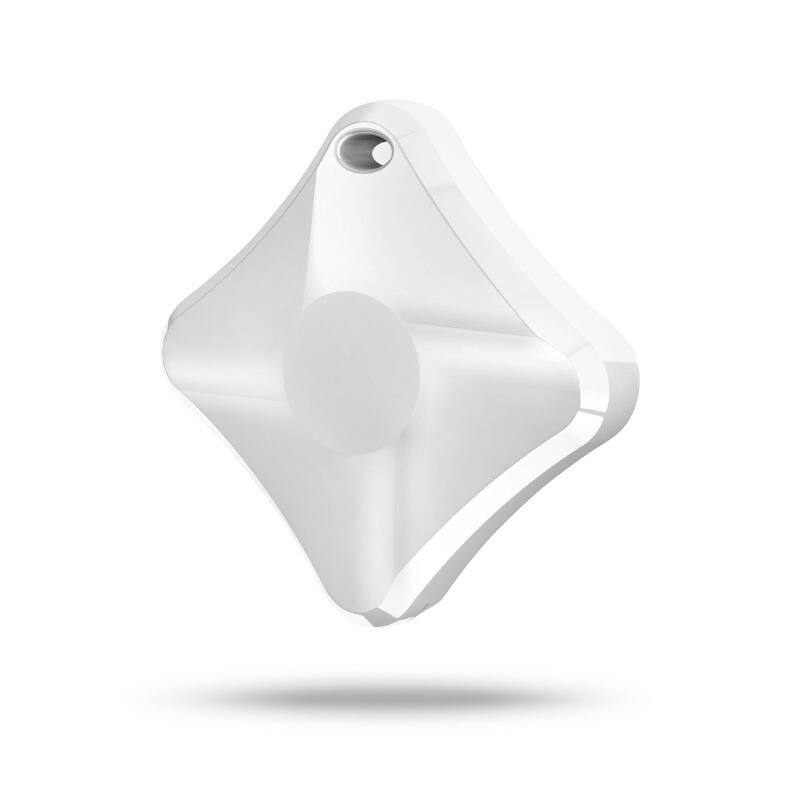 Front. Cluzine - Square Anti-Lost Locator Wallet Finder Tracker Anti-Lost Compatible with Apple White - White.