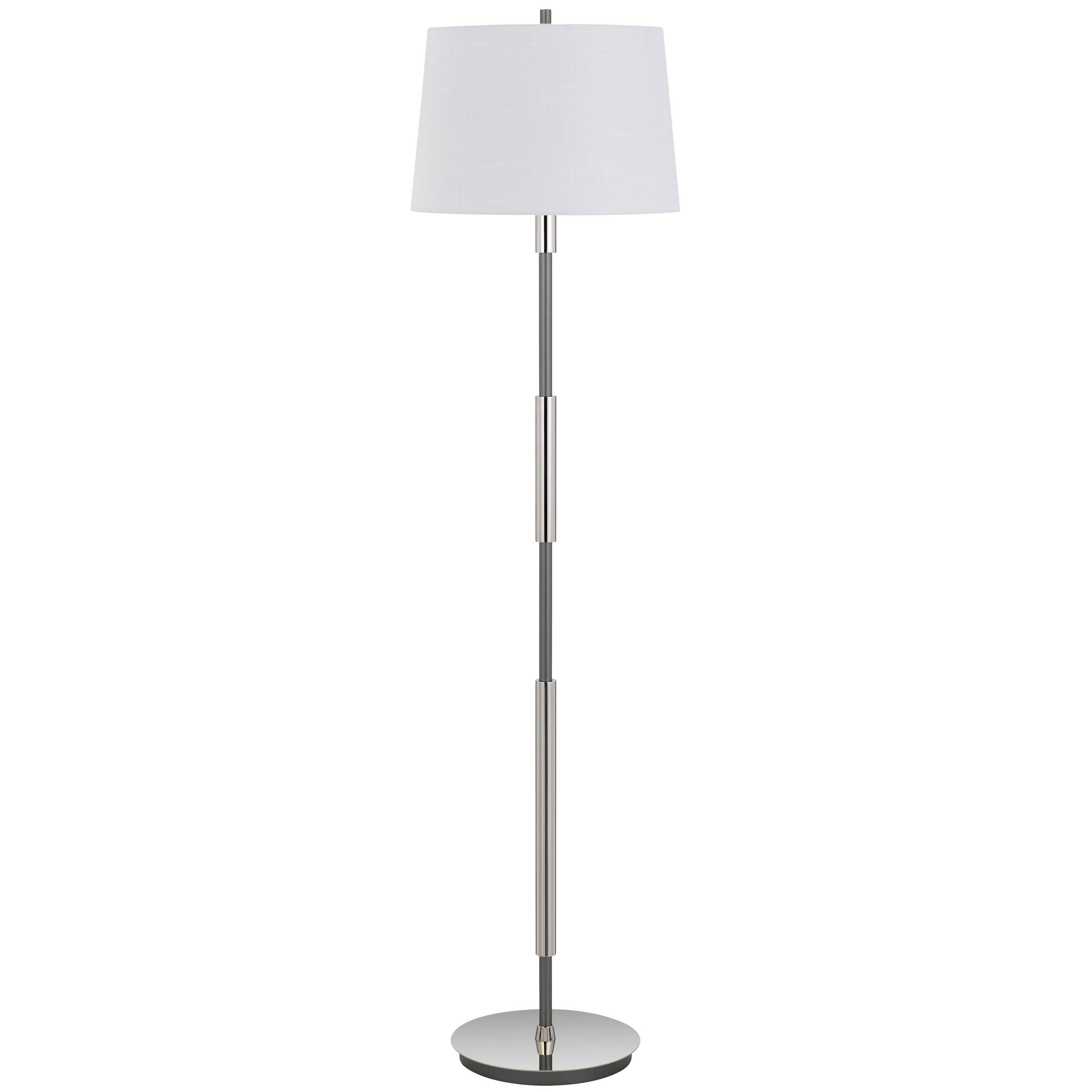 Front. Manhattan Lane - Siu 60 Inch Floor Lamp, Chrome Metal Pole w Finial Tip, Shade.