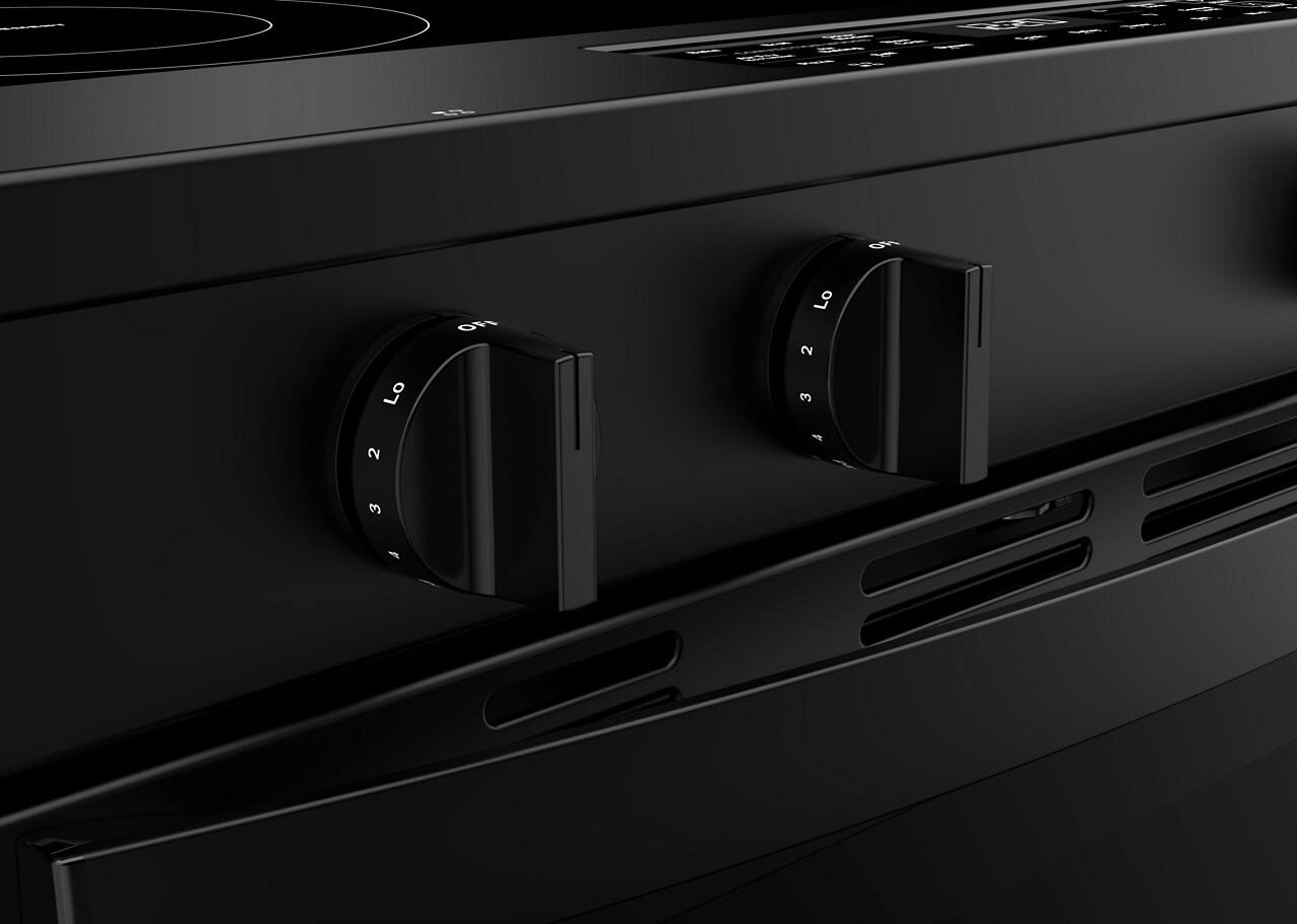 Alt View 7. Whirlpool - 5.0 Cu. Ft. Slide-In Electric Range with Air Cooking Technology - Black.