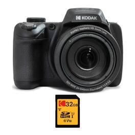 Kodak - PIXPRO AZ528 16MP Astro Zoom Digital Camera with 52x Zoom (Black) Bundle