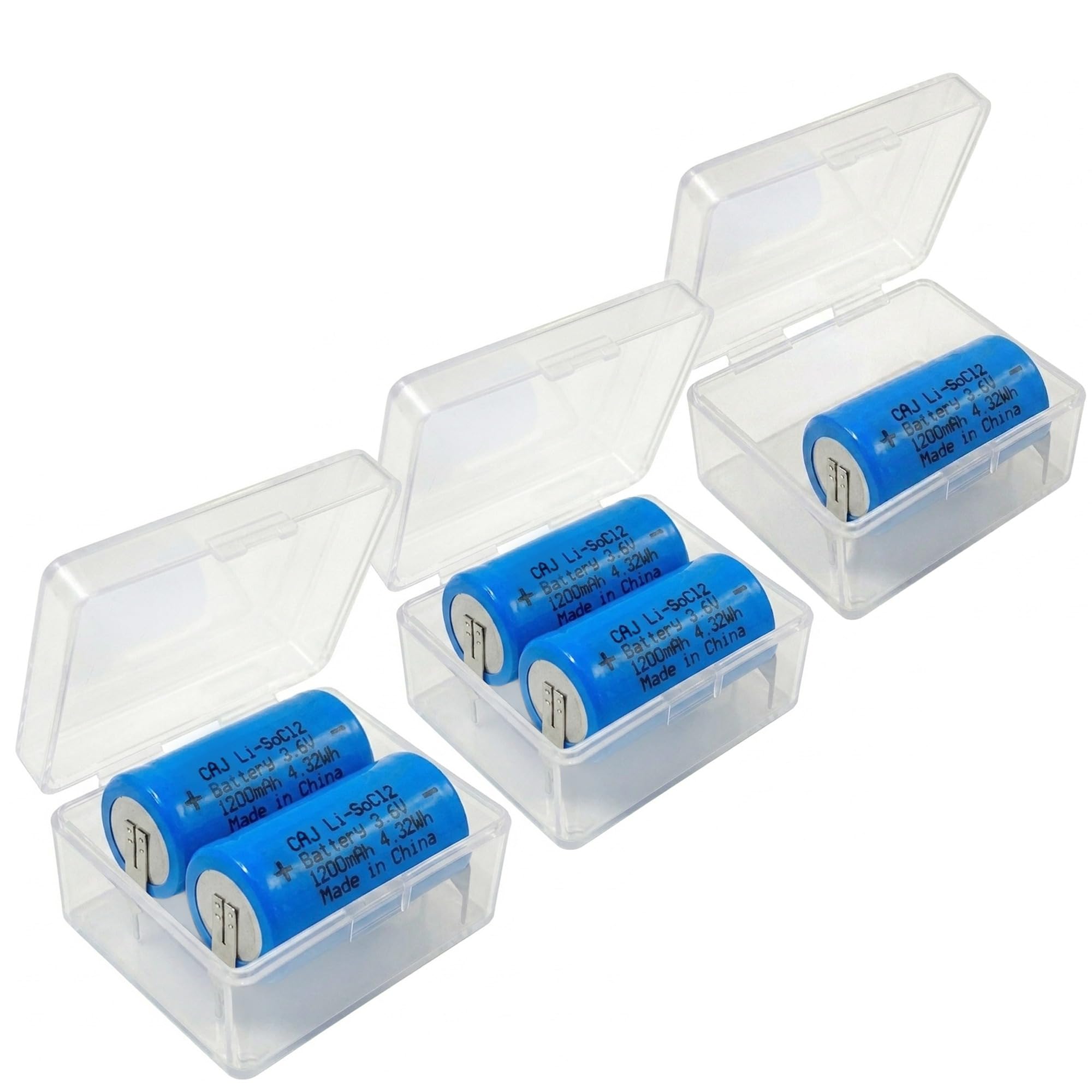 CAJ Li-SoC12 3.6V 32Wh Battery 1200mAh in China Li-SoC12 Made 3.6V 32Wh CAJ 4, China 1200mAh Made in