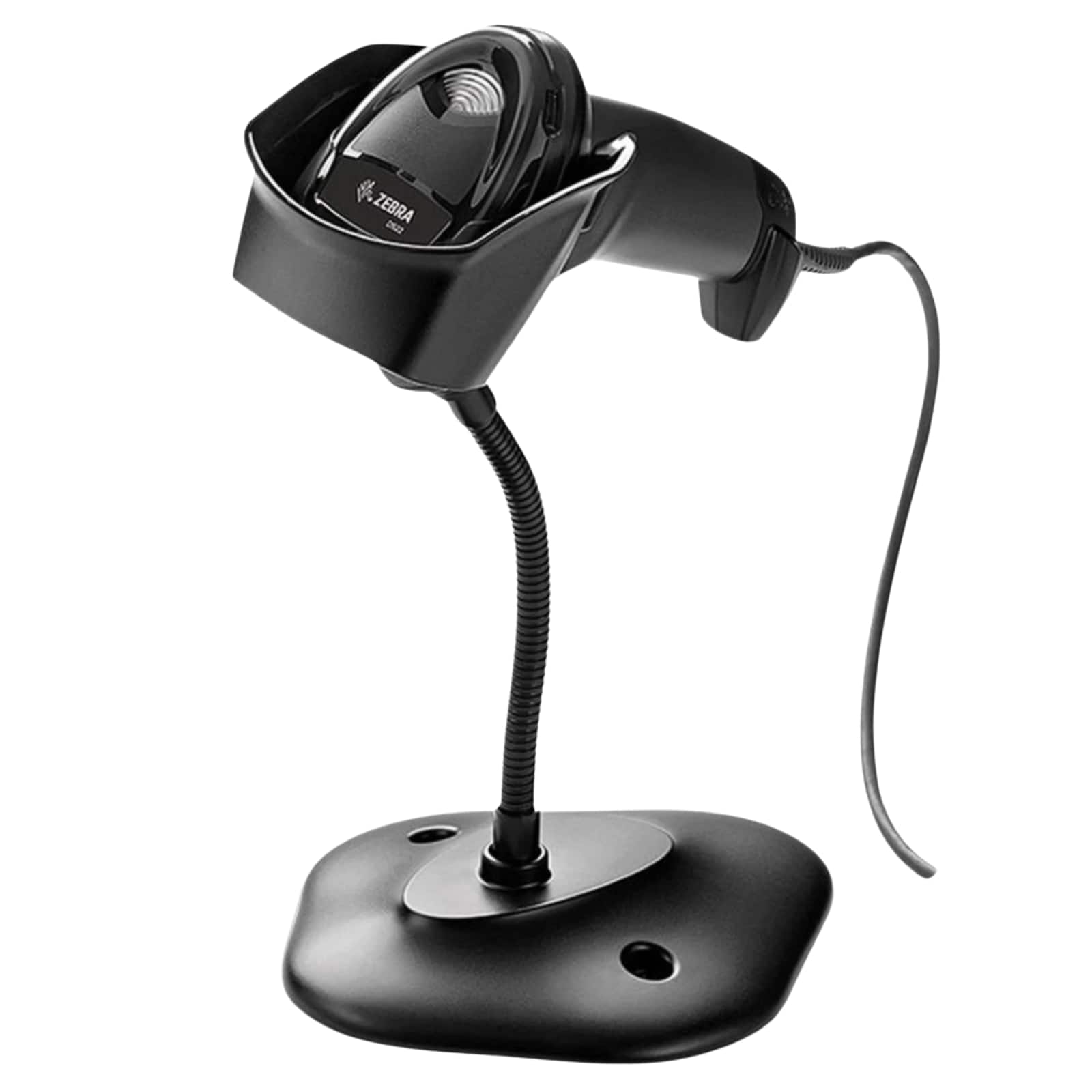 Zebra - DS2208 USB 1D/2D Handheld Barcode Scanner with Stand - QR Code, DataMatrix, PDF417, UPC/EAN, Code 128 Reader - Gray