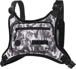 Wikistore - Running Chest Pack for Men Women Lightweight Water Resistant with Phone Holder - Black & White