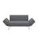 Left. Serta - Molecule Casual Convertible Sofa - Dark Grey.