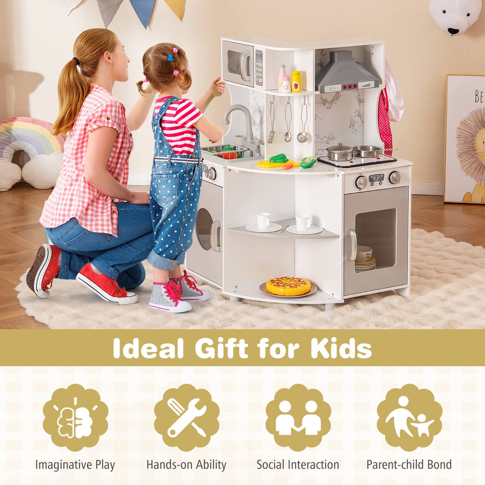 Ideal Gift for Kids

- Imaginative Play
- Hands-on Ability
- Social Interaction
- Parent-child Bond