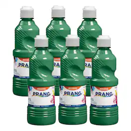 Prang - Ready-to-Use Tempera Paint Green 16 oz Pack of 6