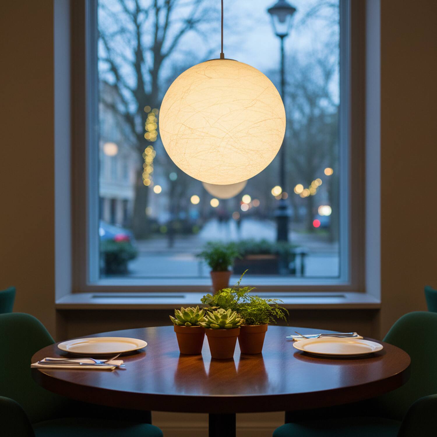 Angle. Umeiluce - 11.8 Inch 1-Light Modern Pendant Light Global Moon Light Natural Silk Decor Shade - White.