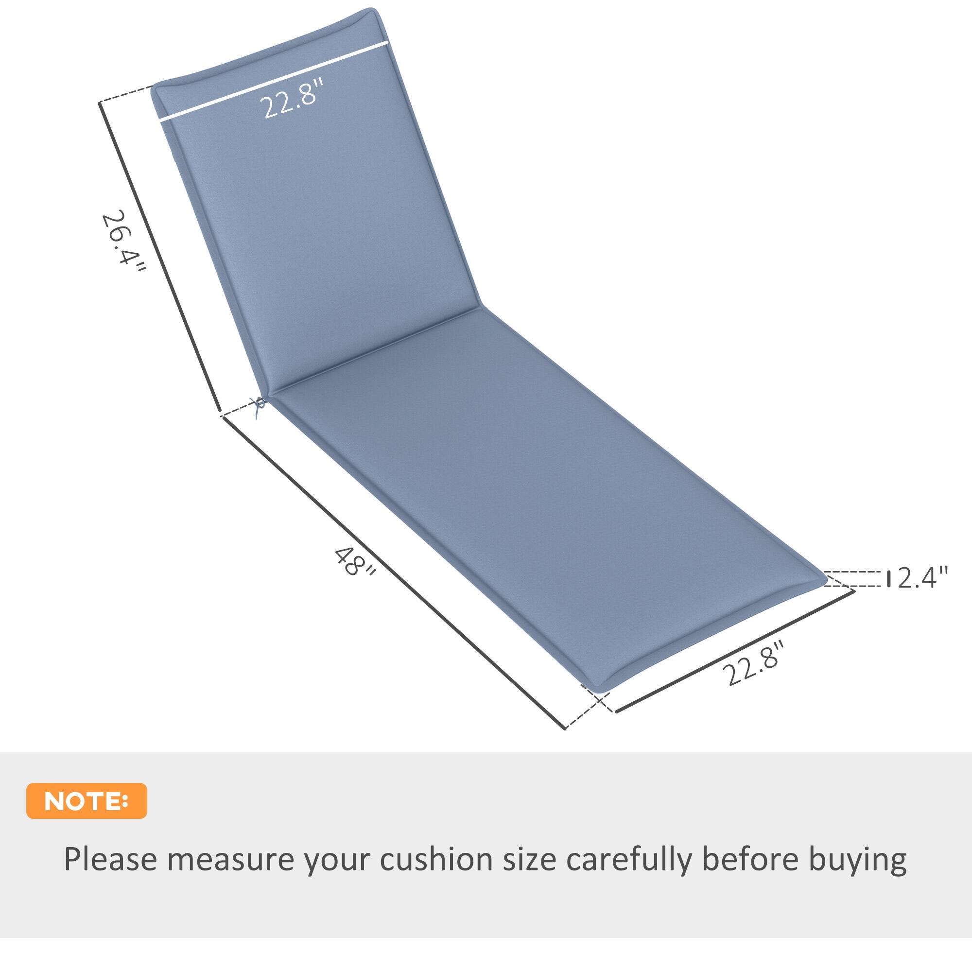 22.8" 26.4" 48" 12.4" 22.8" NOTE: Please measure your cushion size carefully before buying
