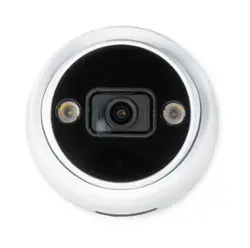 Swann - AdvancedX 4K Security Camera PoE Outdoor Dome, Color Night Vision, Smart Video Analytics/Alerts, Motion Detect - White - Front_Zoom