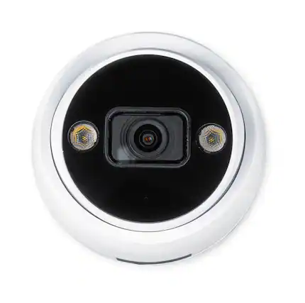 Front. Swann - Swann AdvancedX 4K Security Camera PoE Outdoor Dome, Color Night Vision, Smart Video Analytics/Alerts, Motion Detect - White.