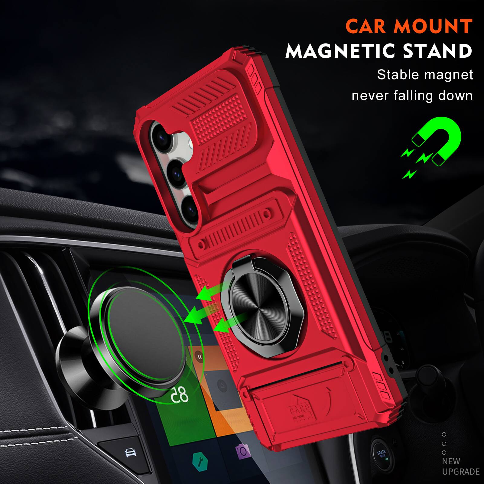 CAR MOUNT MAGNETIC STAND  
Stable magnet never falling down  
GARD TITE 8  
NEW UPGRADE
