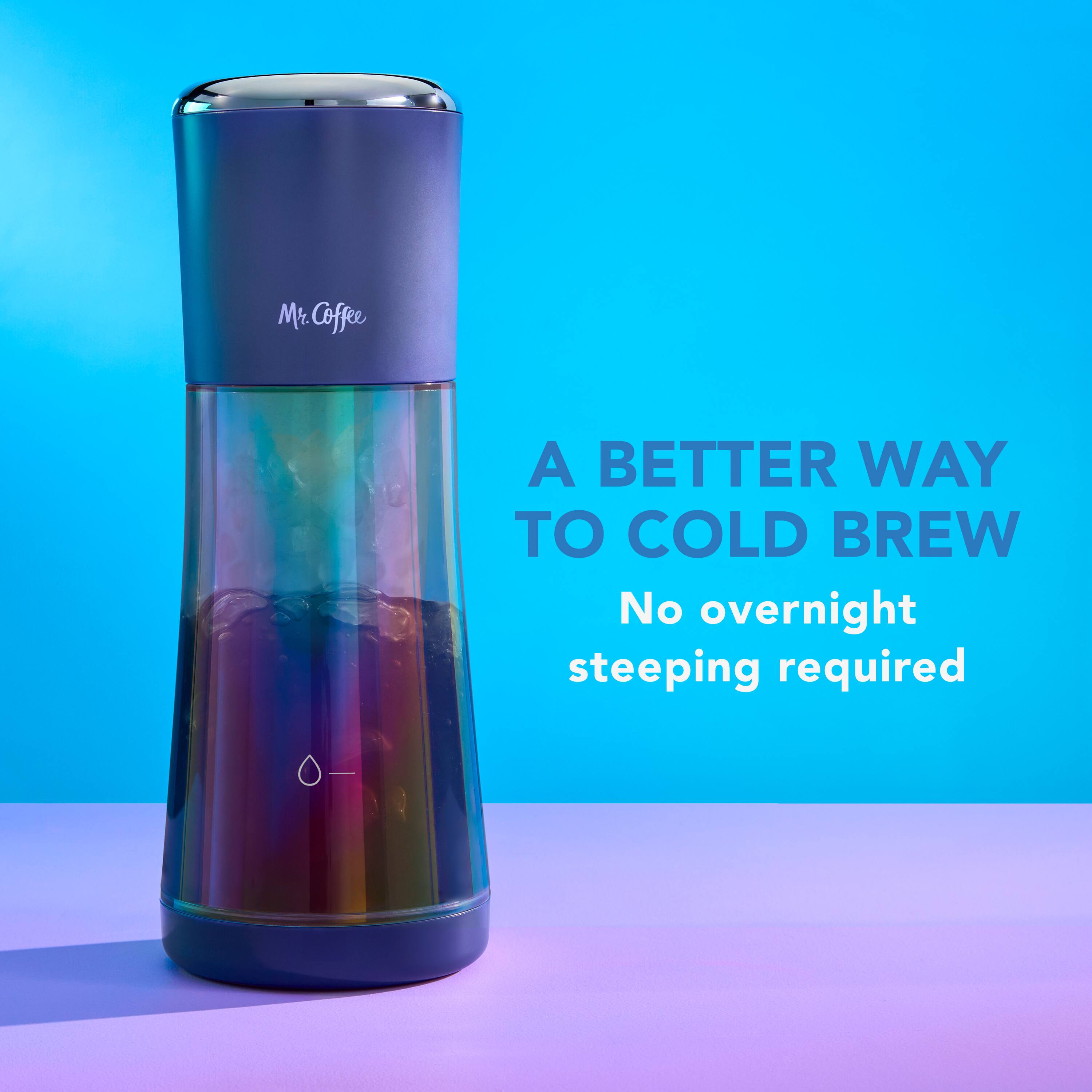 Mr. Coffee, A BETTER WAY TO COLD BREW, No overnight steeping required
