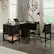 Angle. Sauder - Edge Water L-shaped Desk - Black.