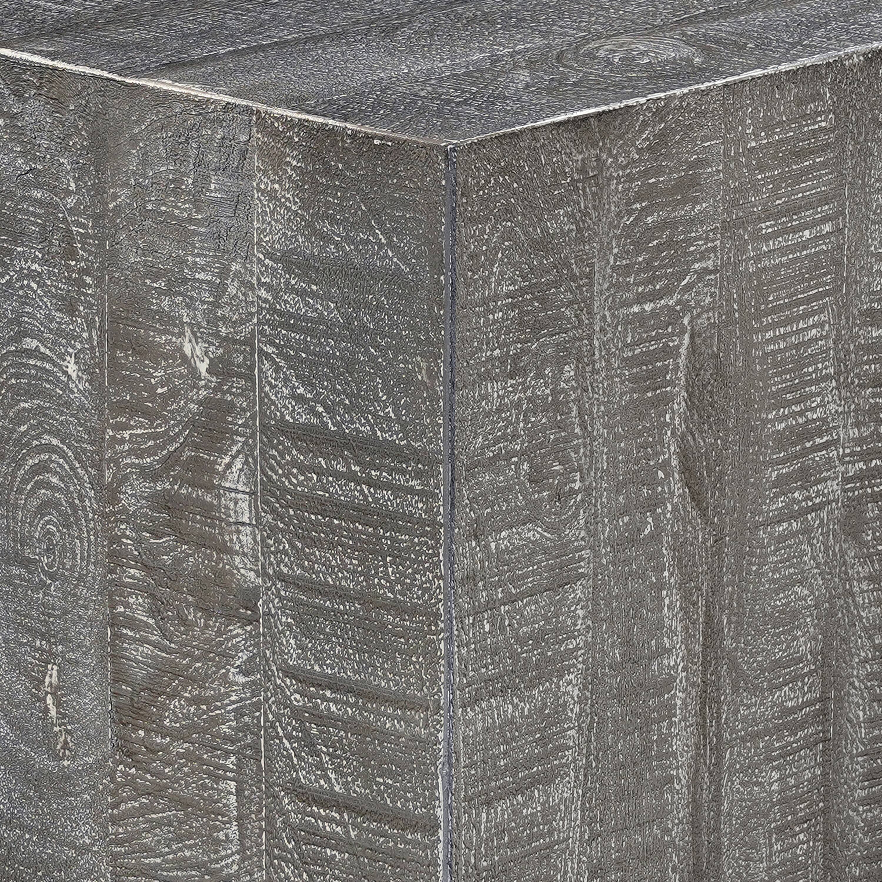 Alt View 4. Manhattan Lane - Rydan Coffee Table | 33 Inch Square Block Top - Gray.