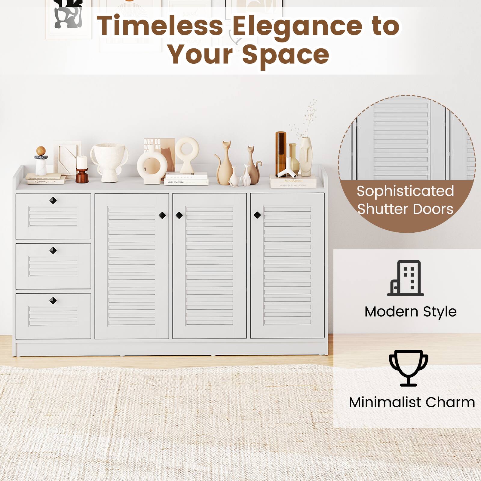 Timeless Elegance to Your Space

Sophisticated Shutter Doors

Modern Style

Minimalist Charm